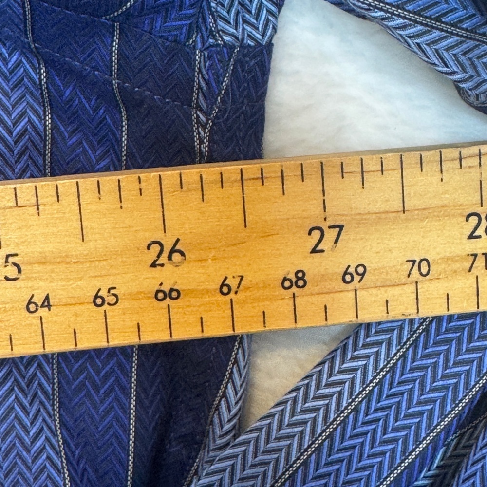 Robert Talbott Dress Shirt Mens Size XL Blue Striped Collared 100% Cotton - Picture 5 of 7
